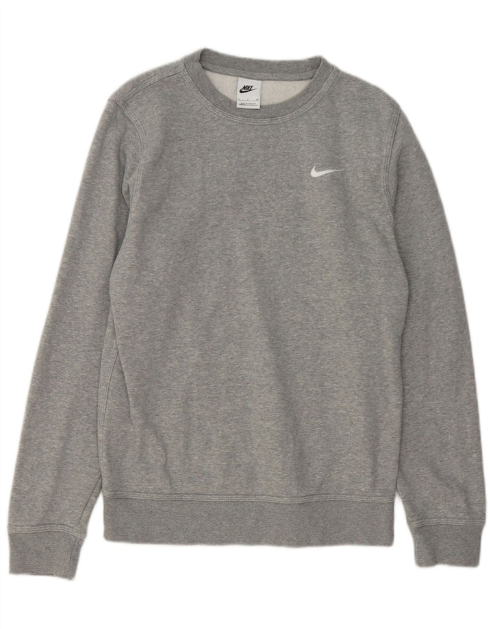 Nike Sweat-shirt pour homme en coton moucheté Gris Taille S