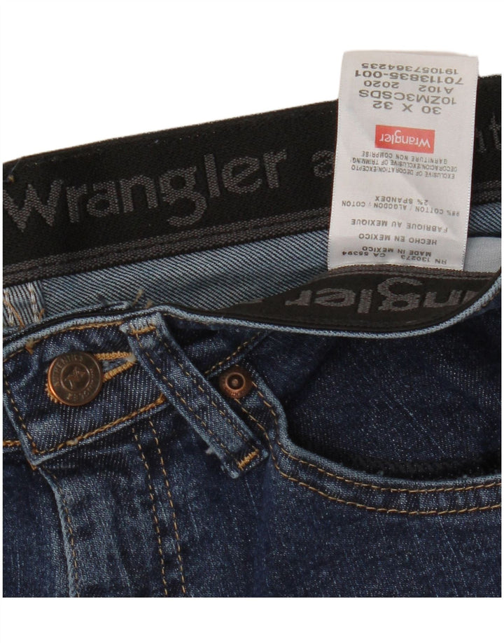 WRANGLER Jean droit homme W30 L32 bleu coton