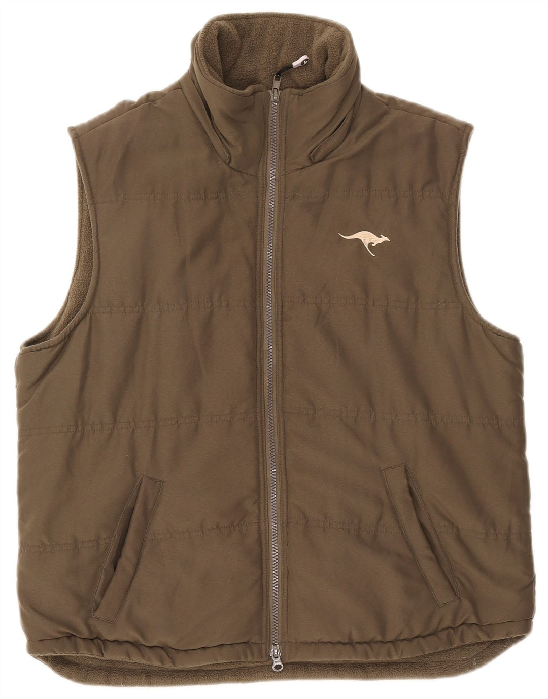 Kangaroos Gilet rembourré pour femme UK 46 Large Kaki Polyester