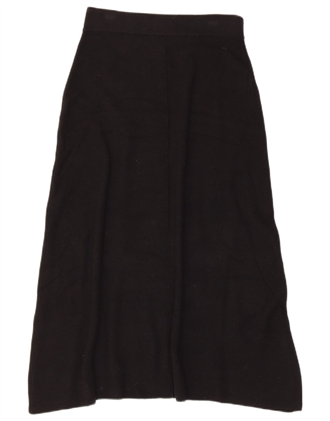 Zara Femme Jupe Évasée En Tricot Small W26 Noir