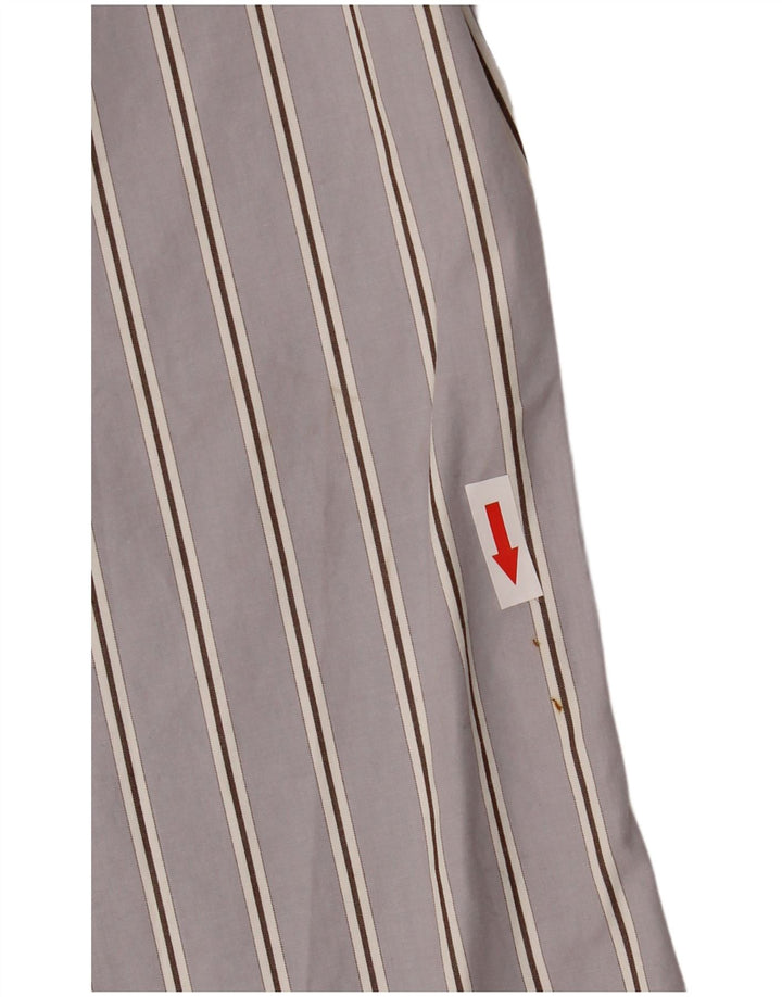 Superdry Chemise Homme Rayé Gris Moyen Coton