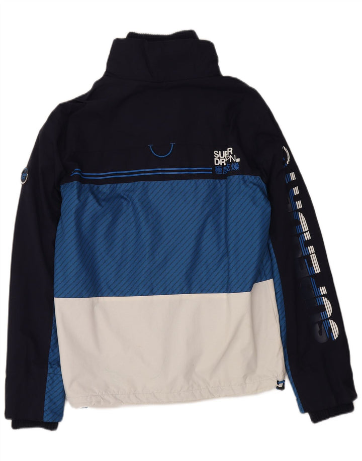 Superdry Veste coupe-vent Windtrekker pour homme UK 38 Bleu marine moyen