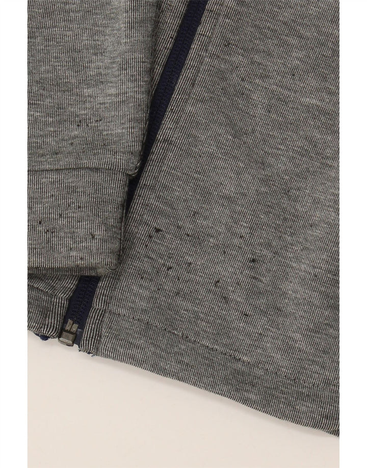 PUMA Sweat à capuche zippé graphique pour garçon 9-10 ans Gris Colorblock Polyester