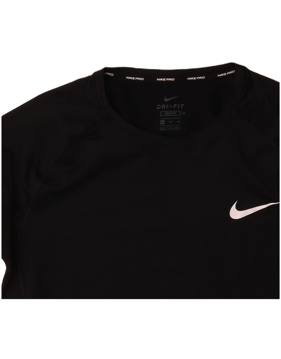NIKE T-shirt ajusté pour homme 2XL Noir Polyester