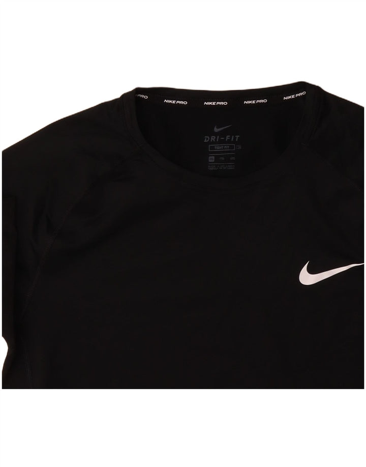 NIKE T-shirt ajusté pour homme 2XL Noir Polyester