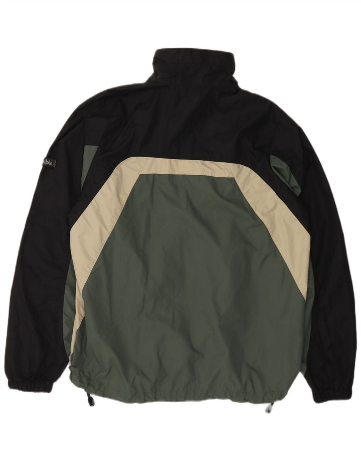 Columbia Veste de Pluie Homme UK 38 Nylon Colorblock Vert Moyen