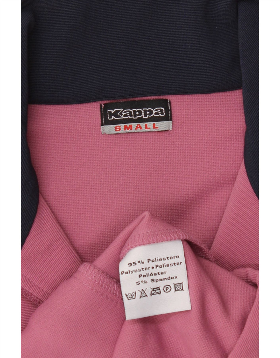 Kappa Veste de survêtement pour femme UK 10 Petit Rose Colorblock Polyester