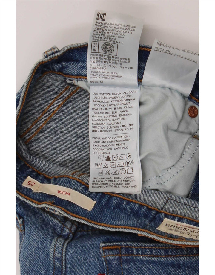 Levi's Jean Droit Wedgie Femme W25 L27 Bleu Coton