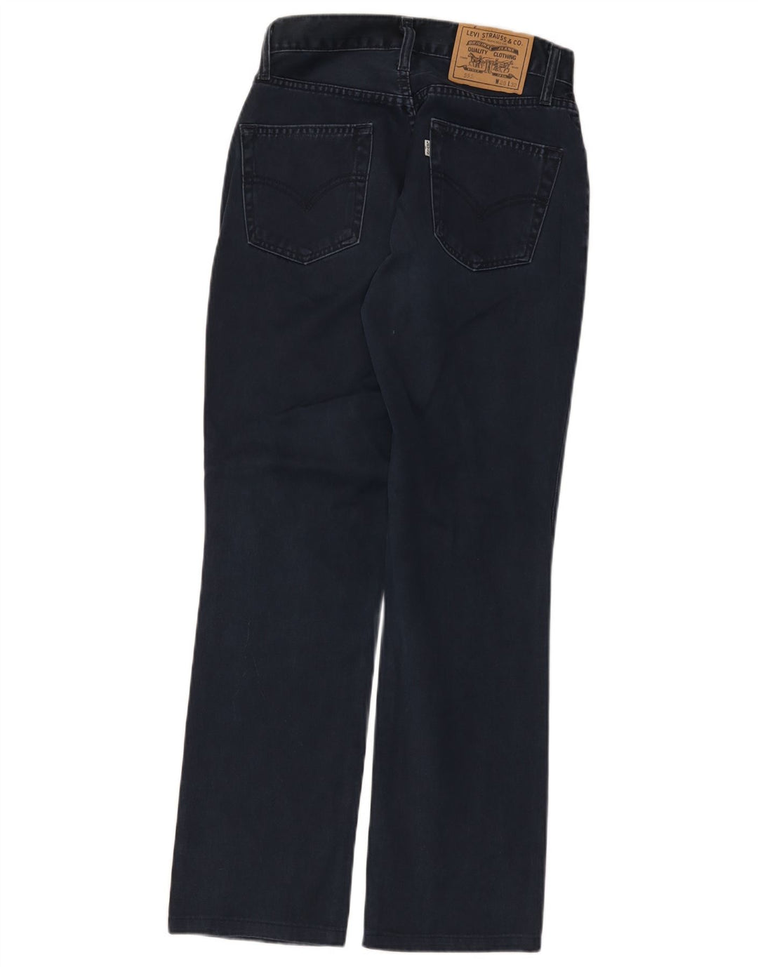 Levi's Jean Droit 595 Femme W28 L29 Bleu Marine Coton