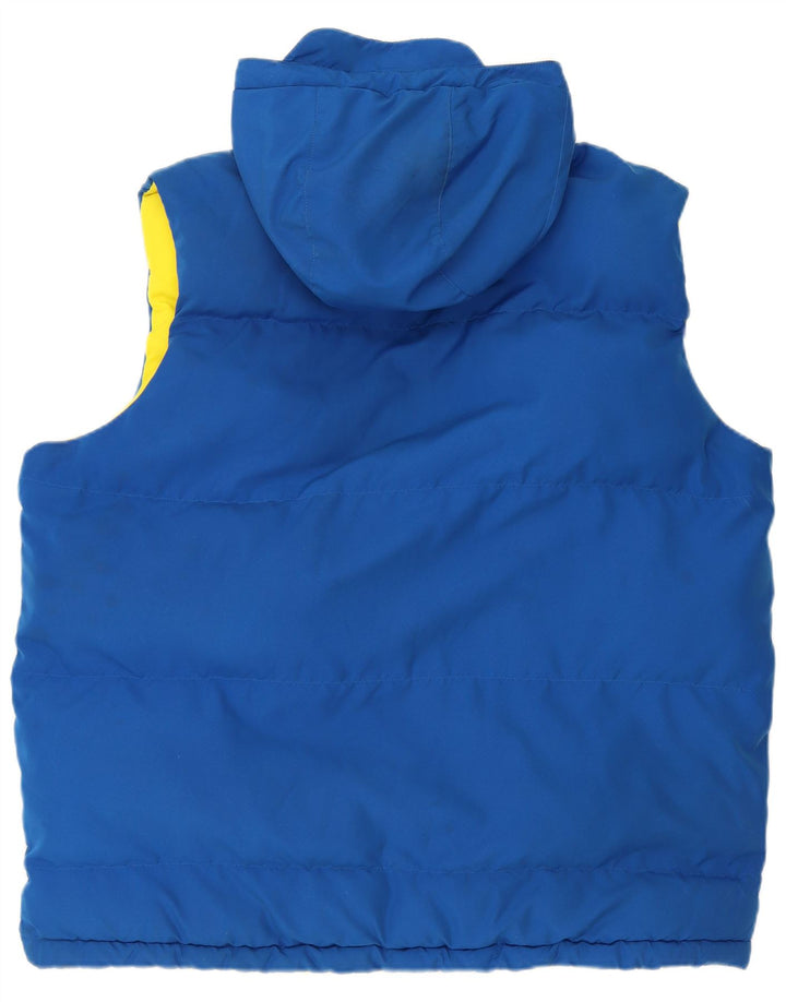 ADIDAS Gilet rembourré réversible à capuche pour homme UK 42 XL Bleu