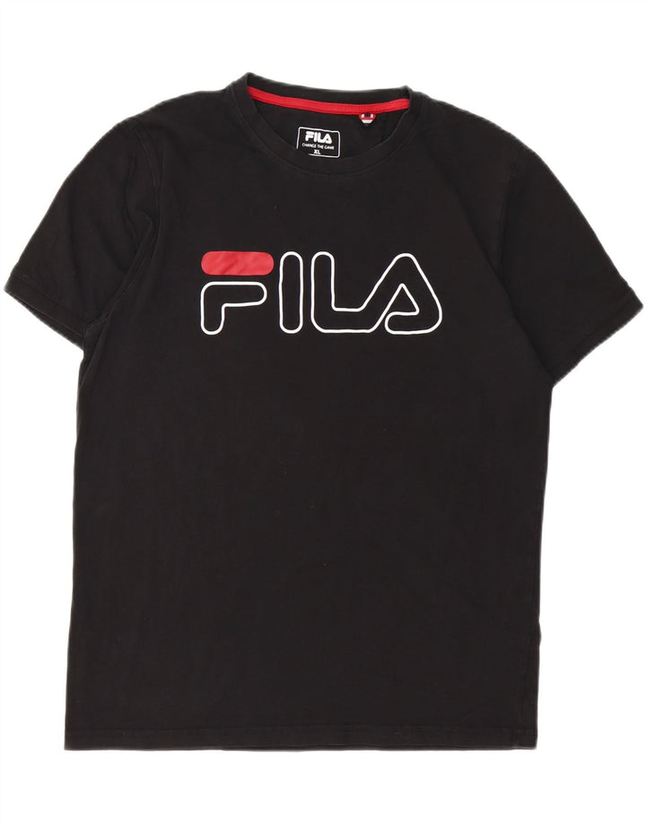 FILA T-Shirt Graphique Homme XL Noir