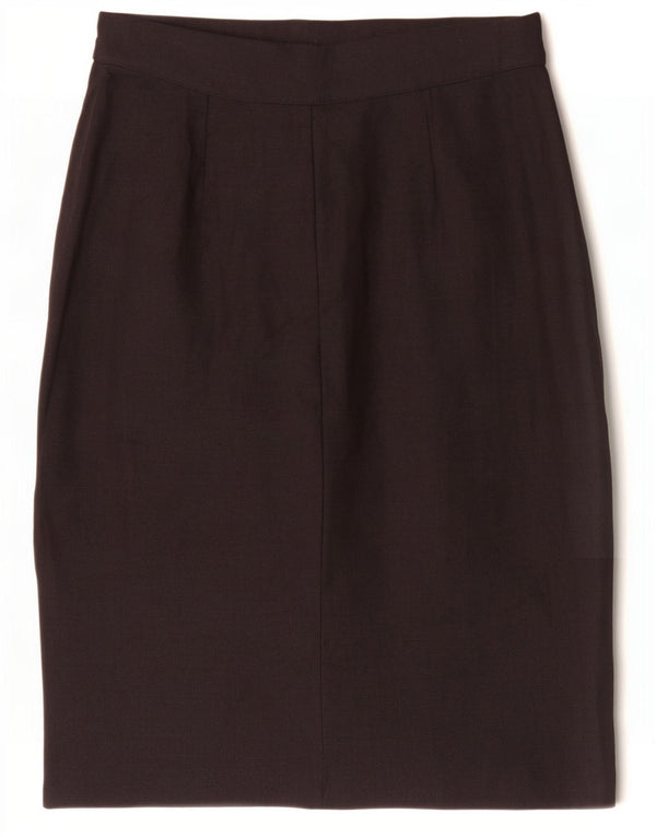 jupe crayon taille haute femme vintage IT 46 Large W28 Noir