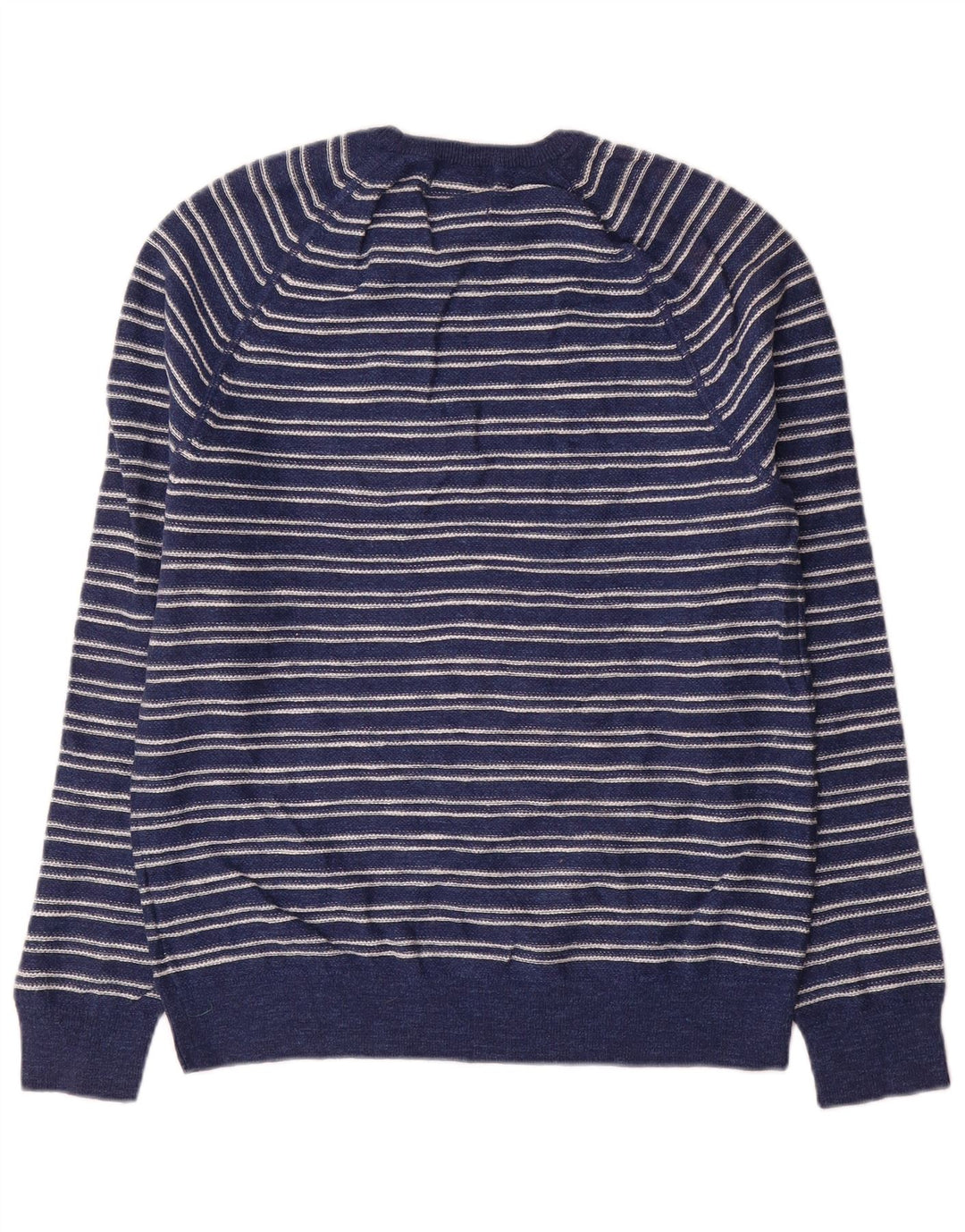 Marks & Spencer Pull à col rond pour homme Bleu marine rayé