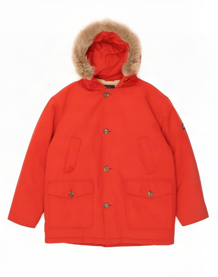 Woolrich Veste matelassée à capuche garçon 11-12 ans Nylon rouge