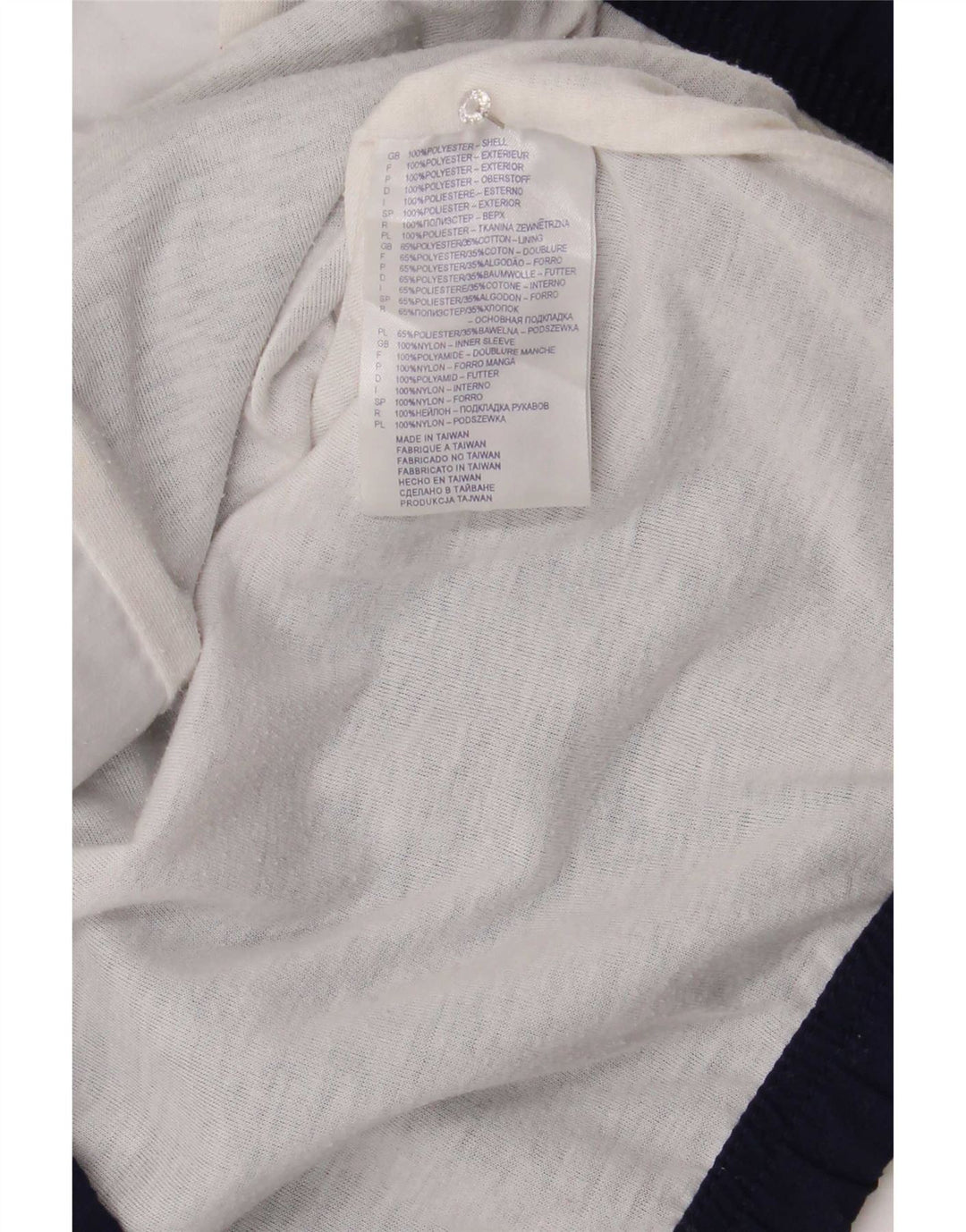 Reebok Veste de survêtement pour femme UK 12 Bleu marine moyen Colourblock