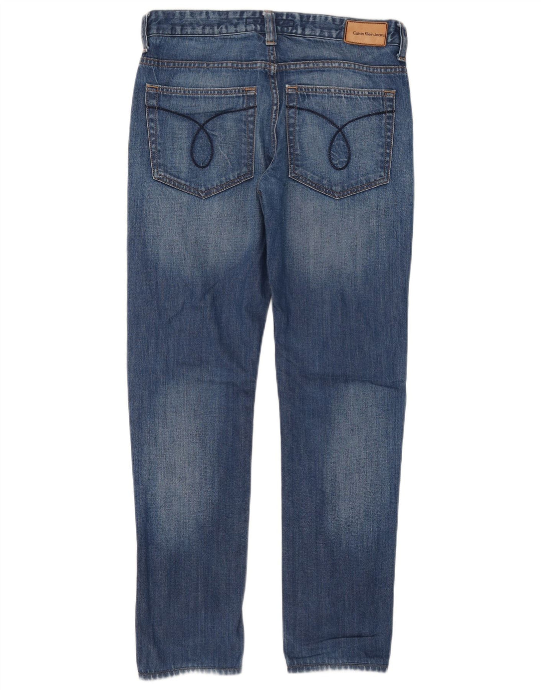 Calvin Klein Jean Slim Femme W30 L32 Bleu Coton