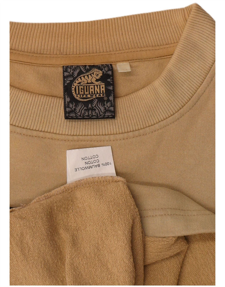 IGUANA Sweat-Shirt Graphique Homme XL Coton Beige