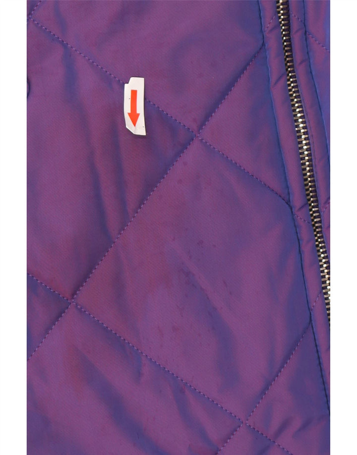Belfe & Belfe Manteau matelassé à capuche surdimensionné pour femme IT 44 Violet moyen