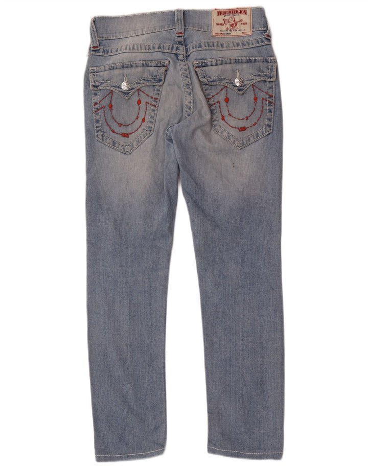 TRUE RELIGION Jean Slim Femme W30 L29 Bleu Coton
