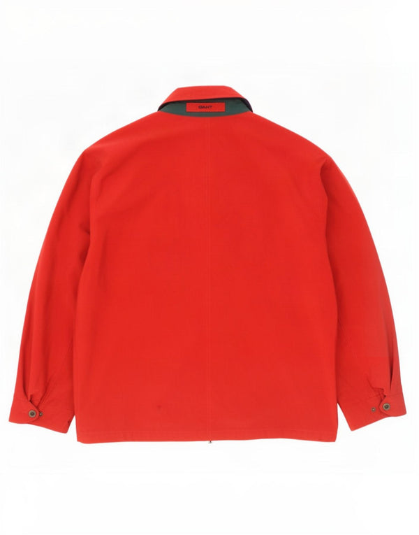 Gant Veste coupe-vent pour homme UK 40 Large Rouge Polyamide