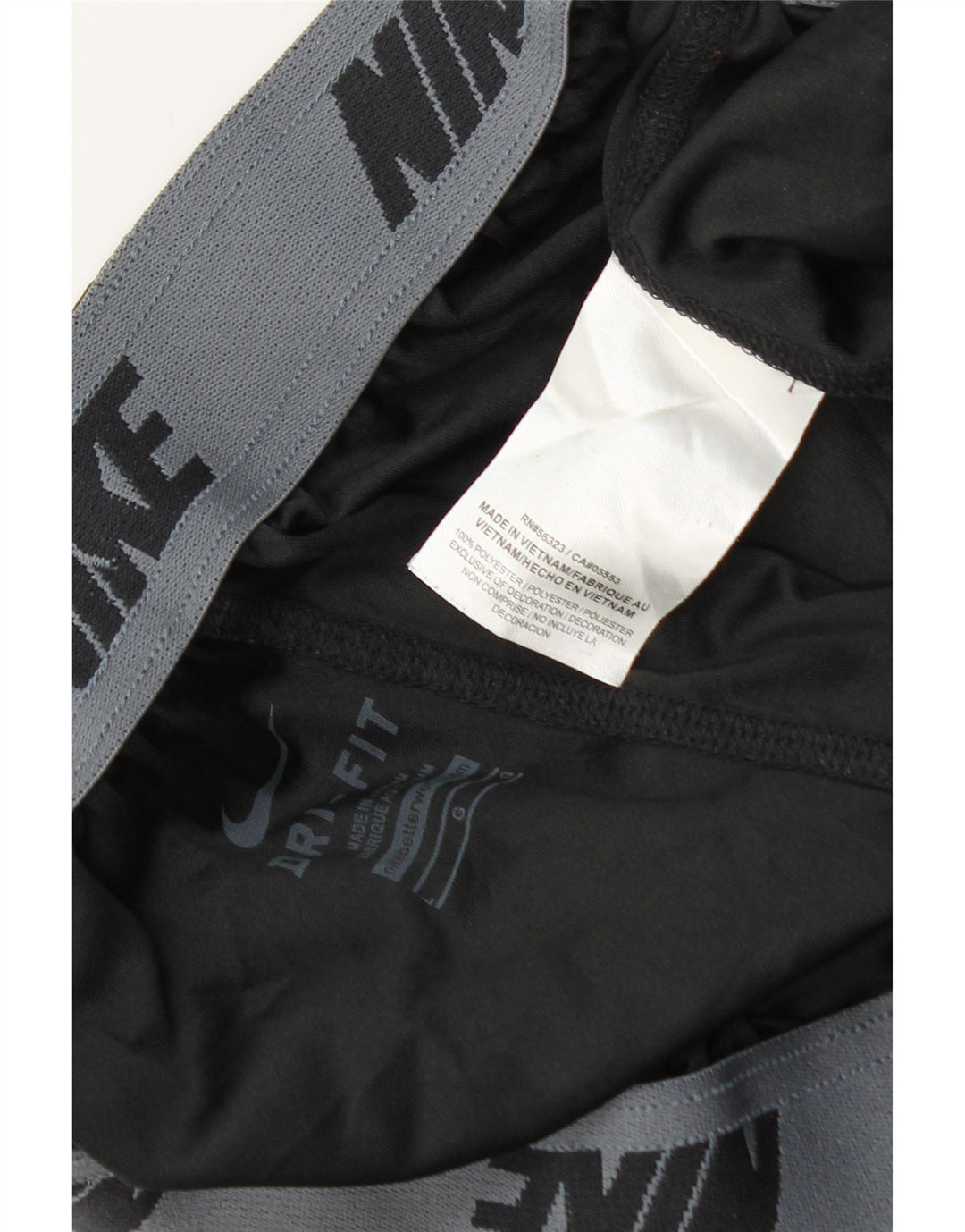 Nike Short de sport Dri Fit Graphic pour homme en polyester noir Taille L