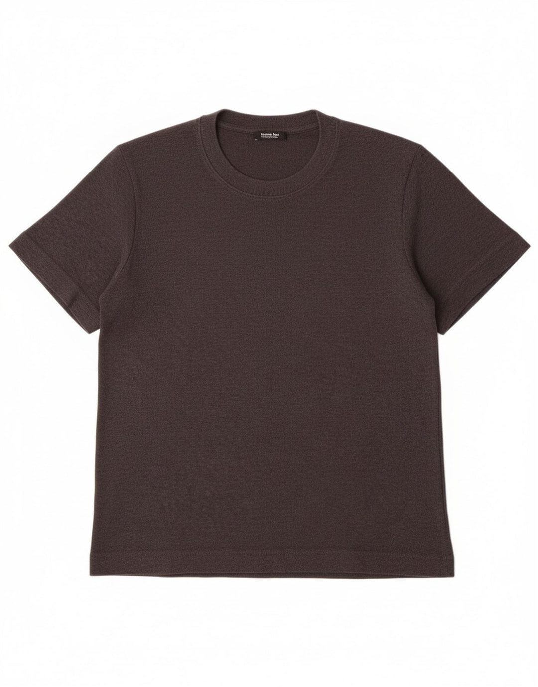 Massimo Dutti T-Shirt Femme Top UK 10 Petit Gris Coton