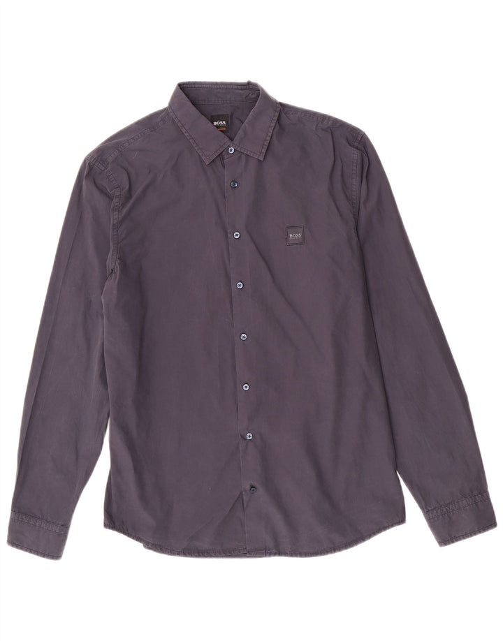 Hugo Boss Chemise Slim Fit Large Bleu Marine Homme