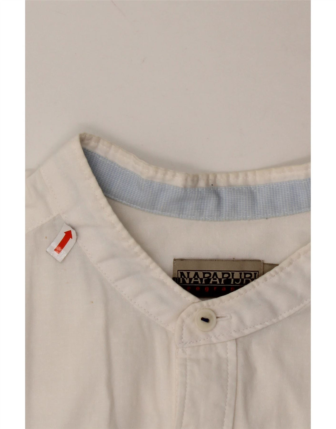 NAPAPIJRI Chemise Regular Fit Geographic Homme Blanc Moyen Coton