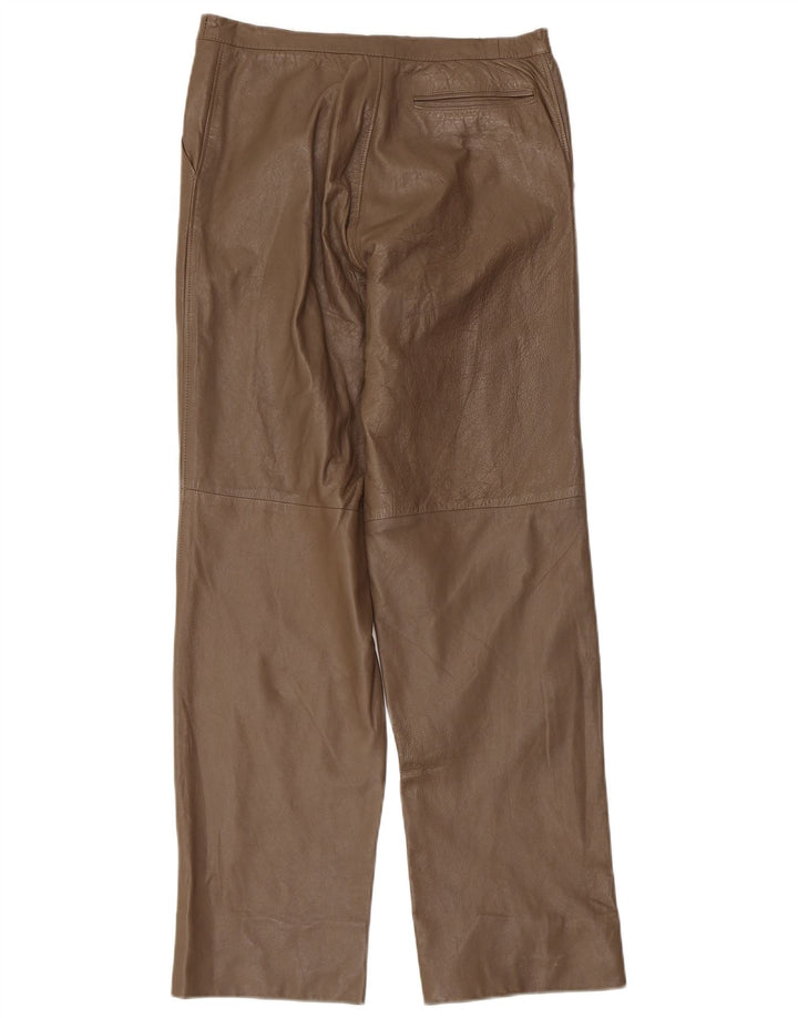 Pantalon en cuir femme vintage W32 L30 Marron