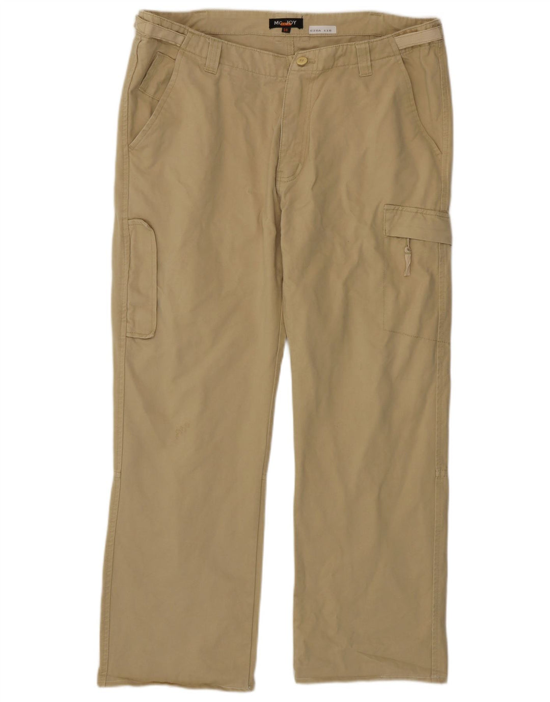 MC Joy Pantalon Cargo Droit Homme IT 54 2XL W40 L29 Coton Beige