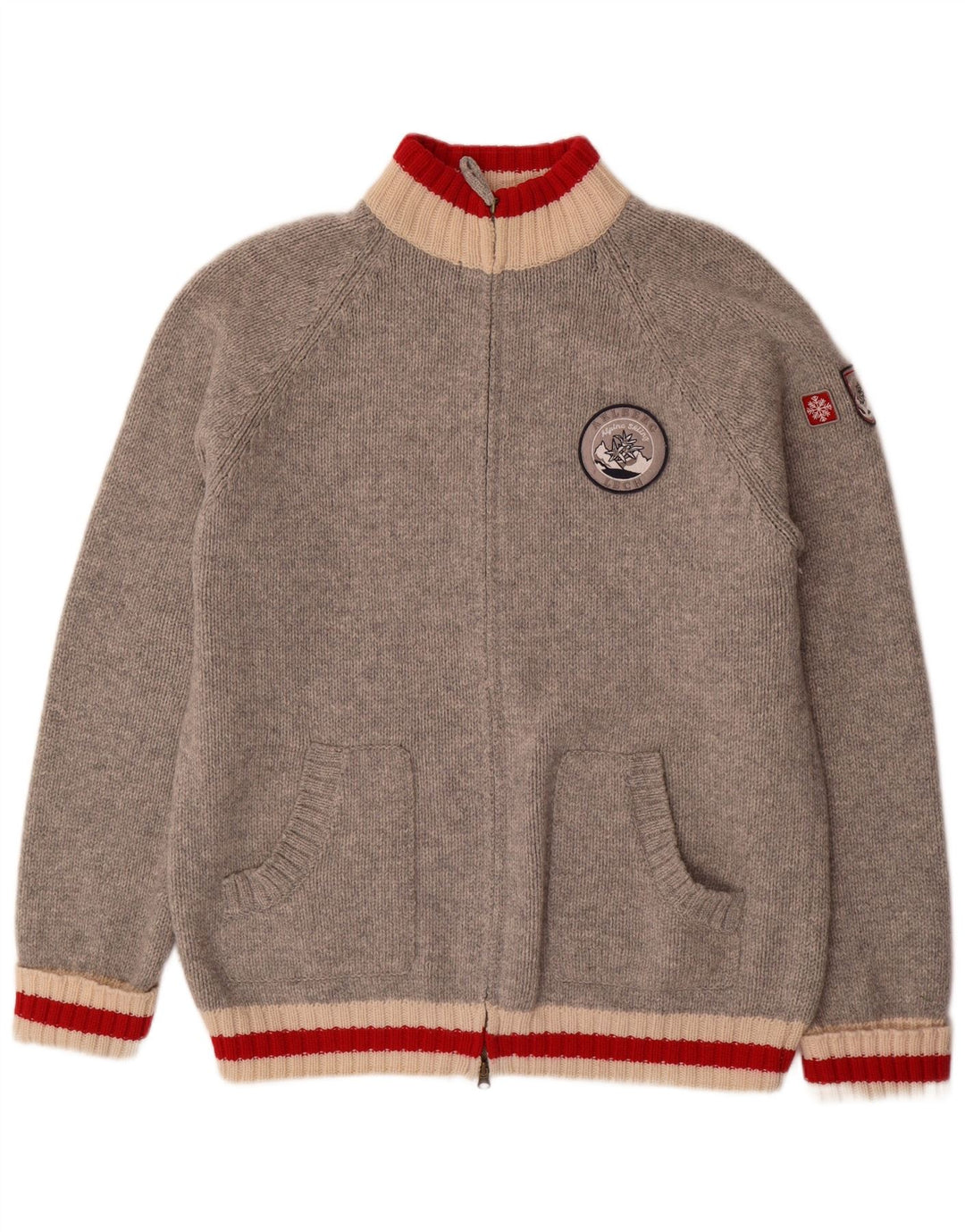 MC NEAL Pull Cardigan Homme 2XL Gris Laine