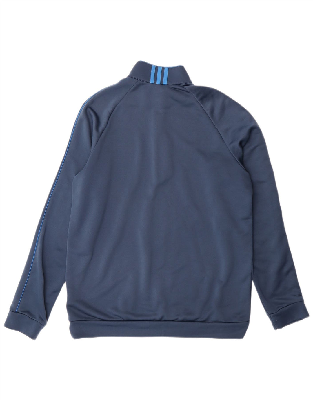 Adidas Homme Climalite Zip Neck Pull Survêtement Haut Bleu Moyen Polyester