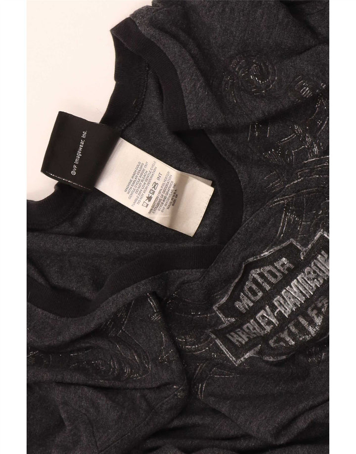 Harley Davidson Haut à manches longues pour femme UK 20 2XL Gris Coton