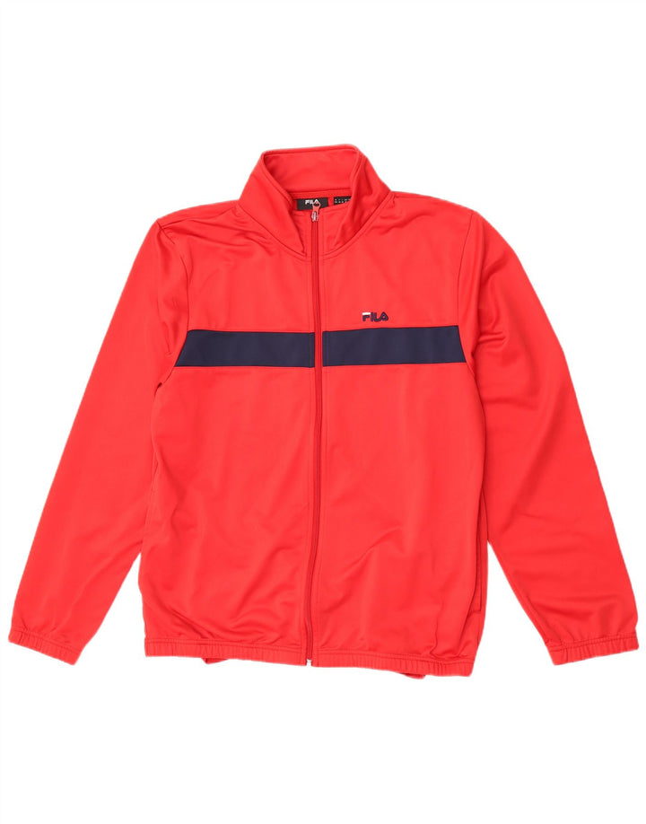Fila Veste de Survêtement Homme Rouge Moyen Colourblock