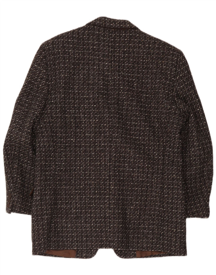 Belmar Veste Blazer 2 Boutons Femme IT 52 XL Marron Moucheté Laine Vierge