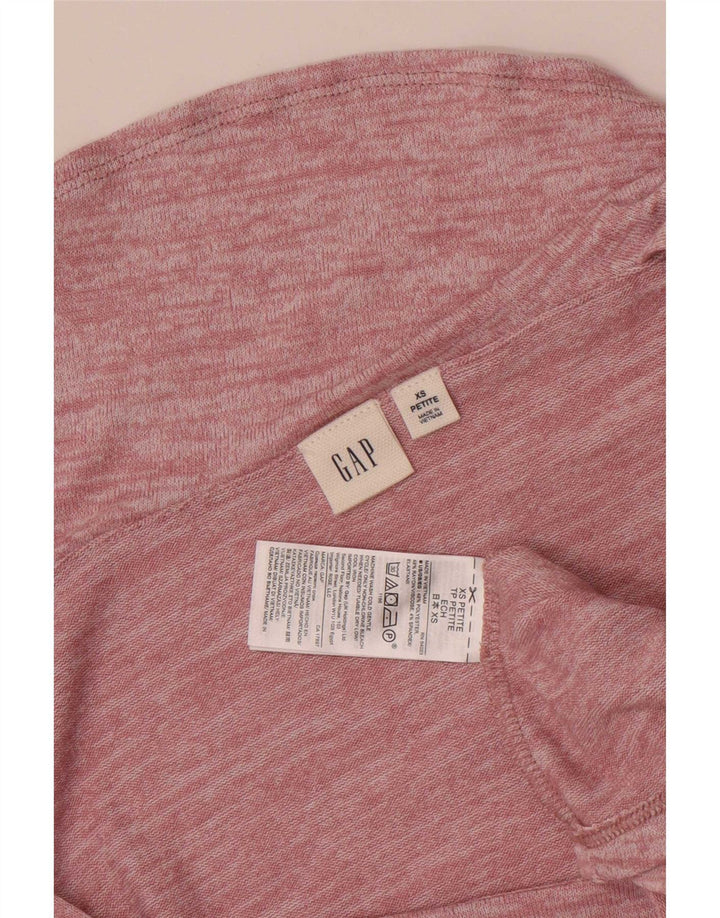 Gap Womens Petite Top à épaules dénudées UK 6 XS Rose Moucheté Polyester