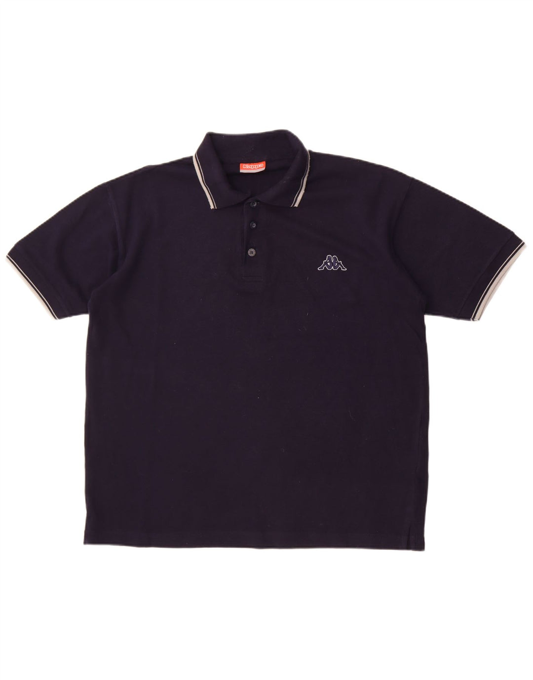 Kappa Polo Homme Bleu Marine Moyen Coton