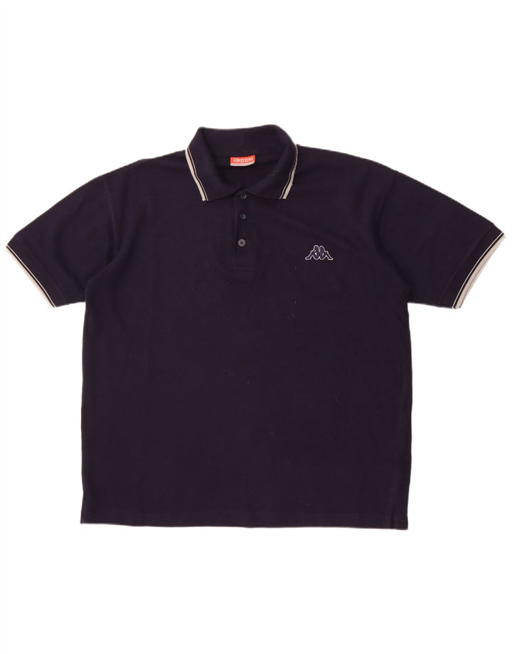Kappa Polo Homme Bleu Marine Moyen Coton