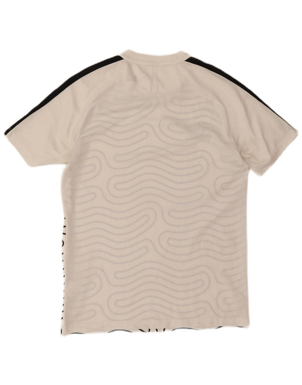 Nike T-shirt Dri Fit à motif abstrait pour homme Blanc moyen colour block