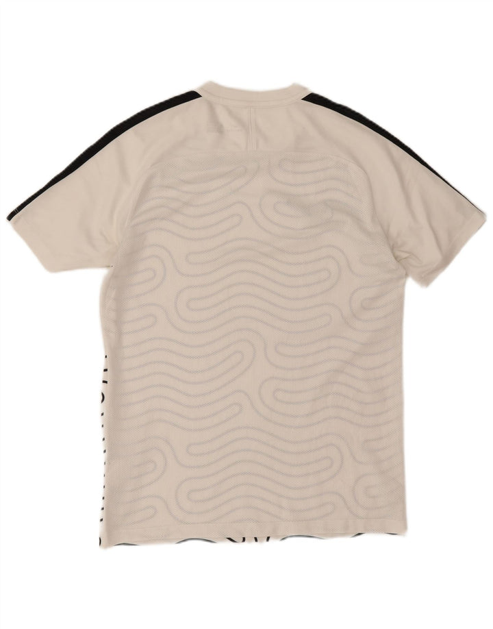 Nike T-shirt Dri Fit à motif abstrait pour homme Blanc moyen colour block