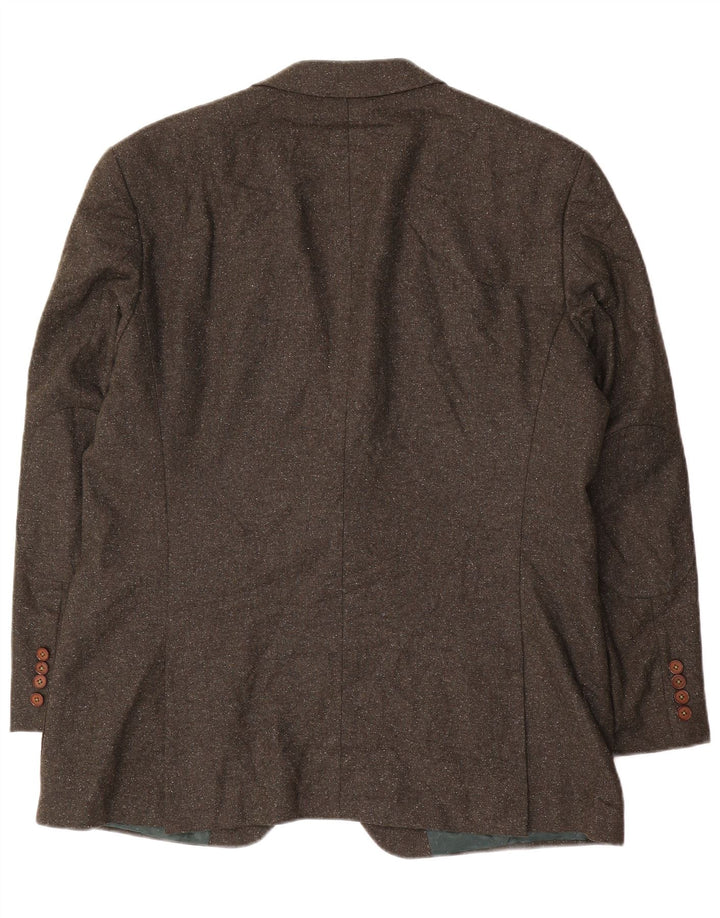 Tommy Hilfiger Veste blazer sur mesure à 2 boutons pour homme EU 56 3XL Kaki moucheté
