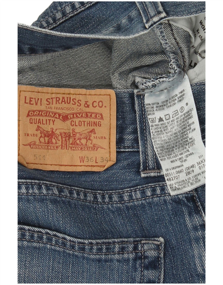 Levi's Jean Slim 511 Femme W36 L27 Bleu Coton