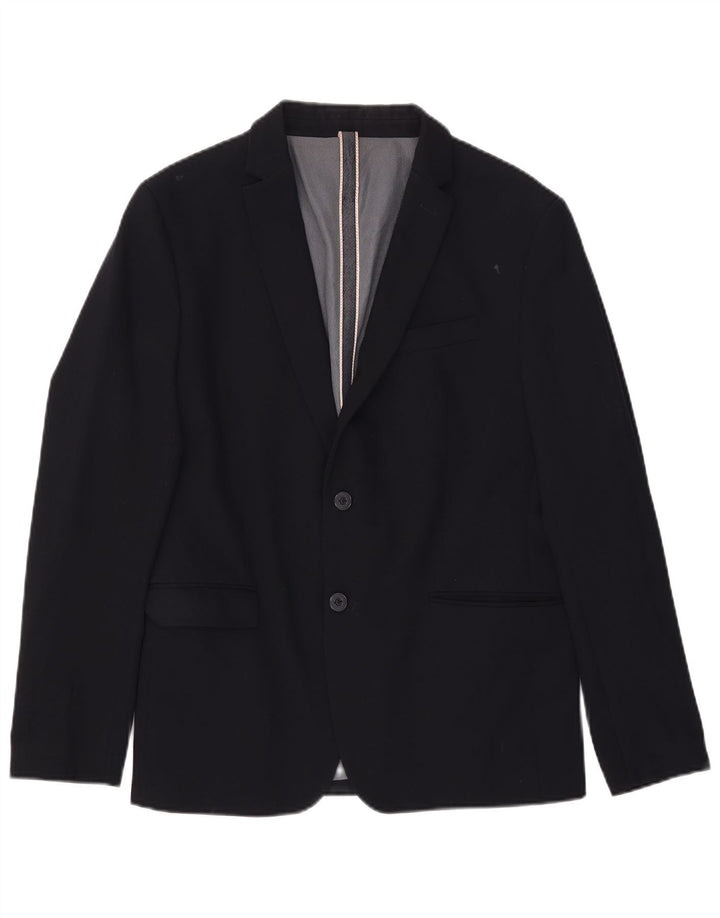 Zara Veste Blazer 2 Boutons Homme IT 54 2XL Bleu Marine