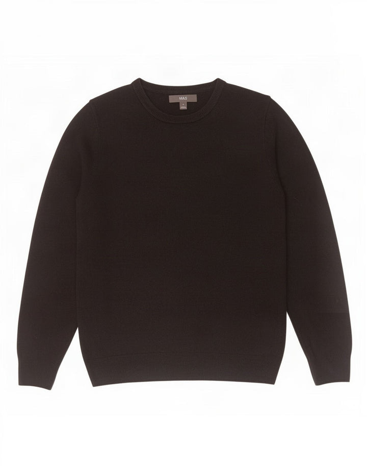 Marks & Spencer Pull Col Ras du Cou Homme Acrylique Noir Moyen