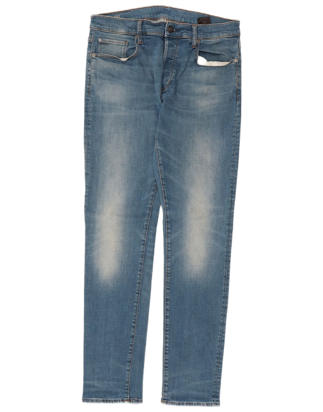 G-STAR Jean Slim 3301 Homme W34 L34 Bleu Coton