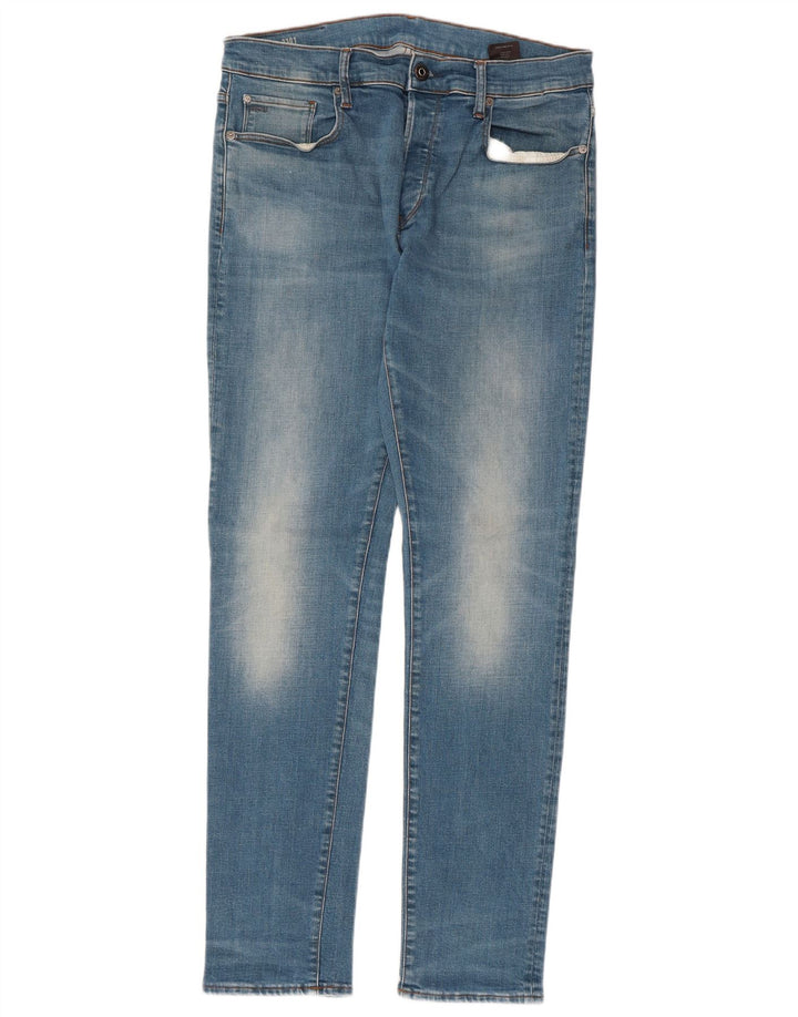 G-STAR Jean Slim 3301 Homme W34 L34 Bleu Coton
