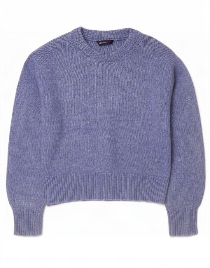 Marks & Spencer Pull surdimensionné à col rond pour femme UK 14 Bleu moyen