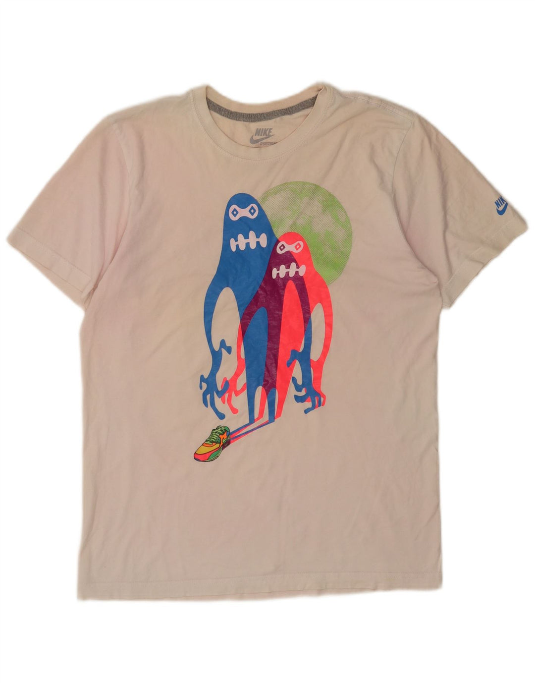 Nike T-shirt graphique coupe standard pour homme Blanc moyen