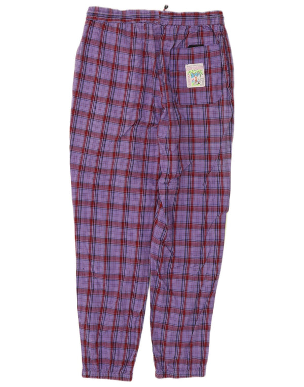 BAILO Pantalon de survêtement pour homme IT 52 XL Violet à carreaux