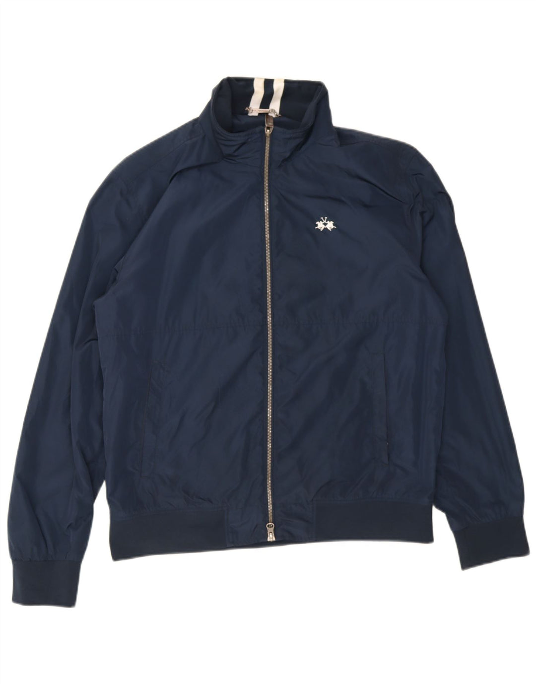 La Martina Veste Bomber Homme UK 42 XL Bleu Marine Polyester